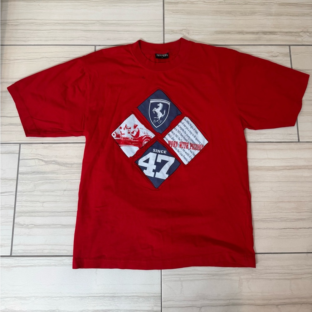 Vintage Ferrari Patchwork Tee